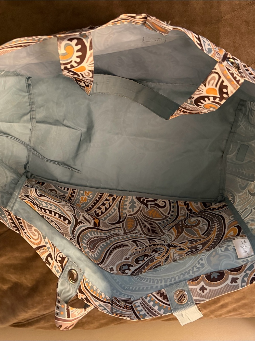 Thirty-One Soft Utility Tote Beach Groceries Storage Carryall Roadtrip Crafts - Picture 3 of 13